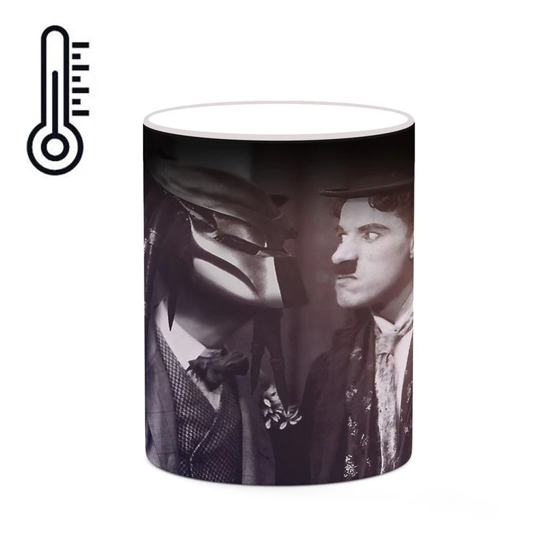 ماگ حرارتی کاکتی طرح چارلی چاپلین Charlie Chaplin مدل mgh25472