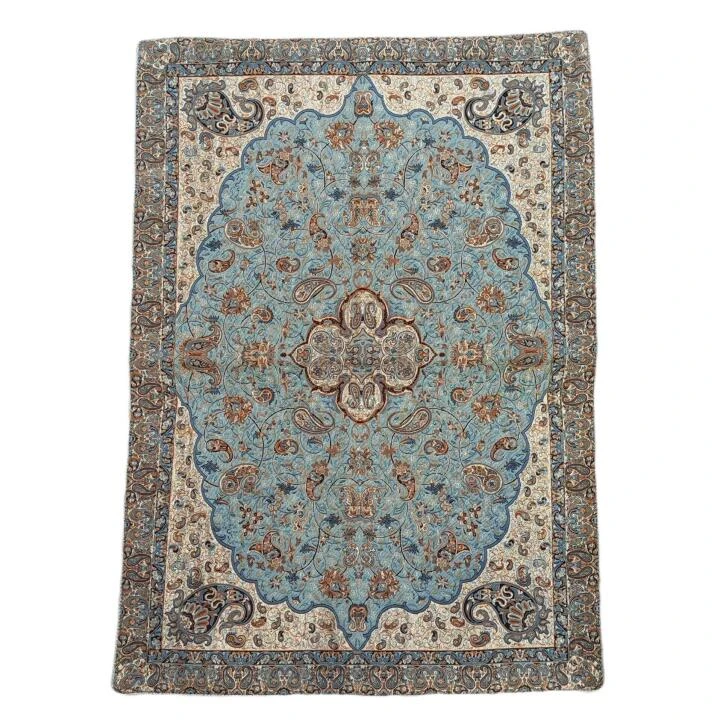 رومیزی مدل  مستطیل طرح شاه عباسی  سایز 95x69 سانتی‌متر