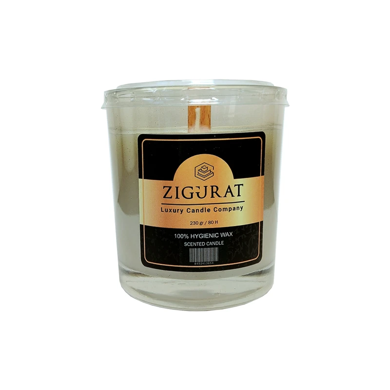 شمع استوانه‌ای بدون‌بو مدل Zigurat Scented Candle زمان اتمام 160 ساعت مجموعه 2 عددی