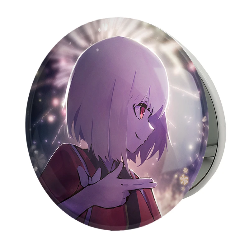 آینه جیبی خندالو طرح چیساتو انیمه لیکوریس ریکویل Lycoris Recoil مدل تاشو کد 23051 