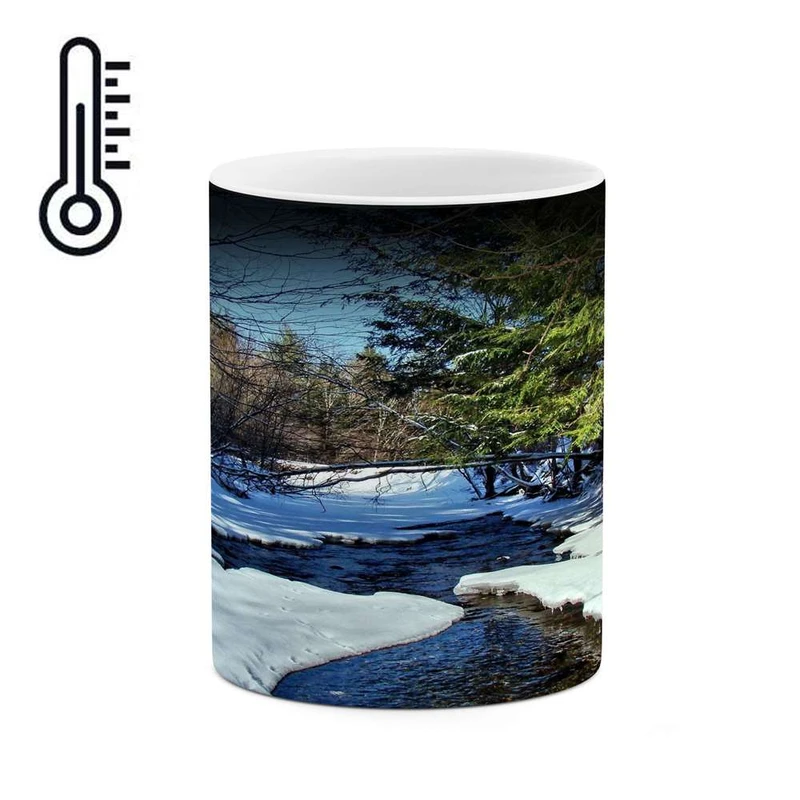 ماگ حرارتی کاکتی مدل منظره برفی کد mgh15011