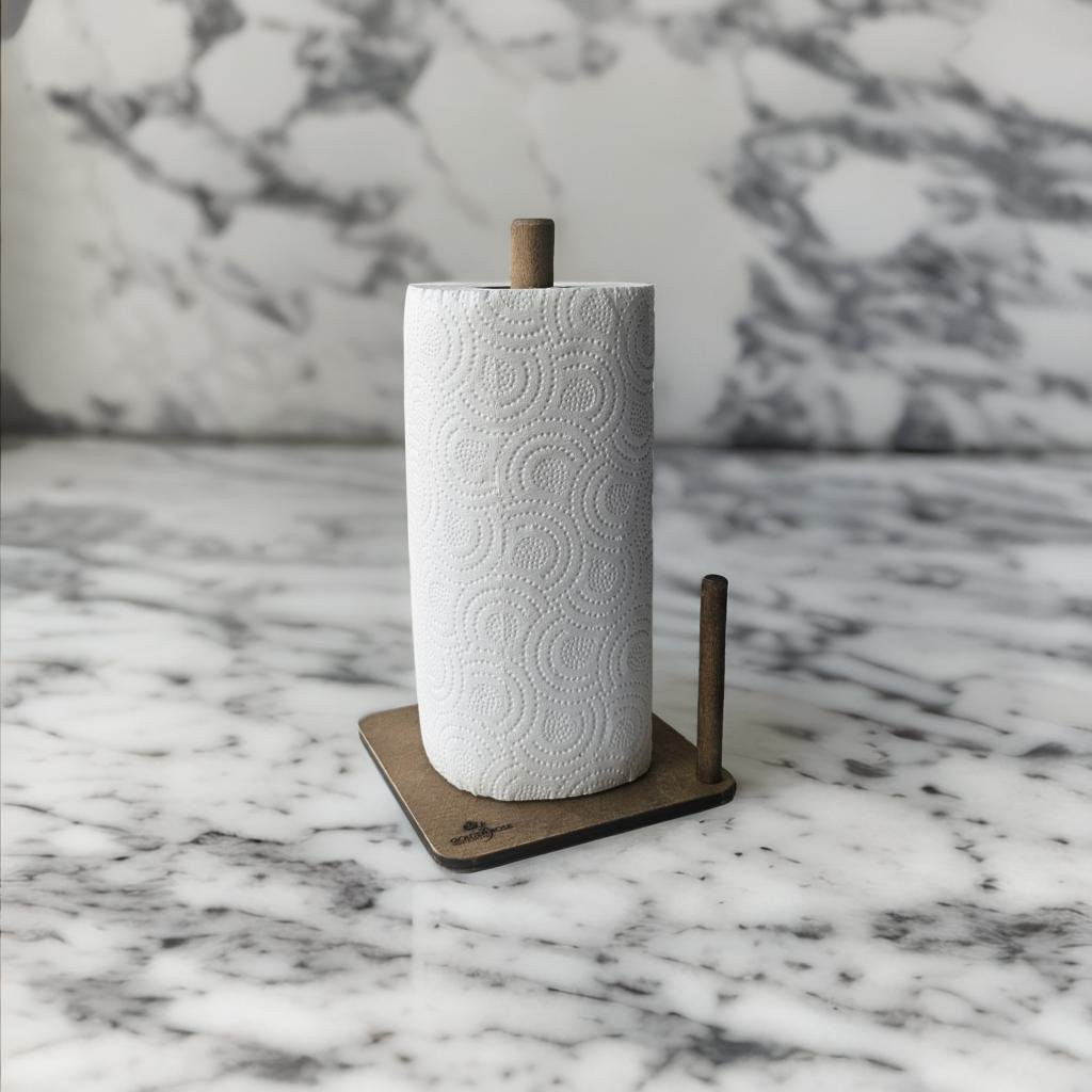 پایه رول دستمال کاغذی گلدن رز طرح مربع مدل 1762