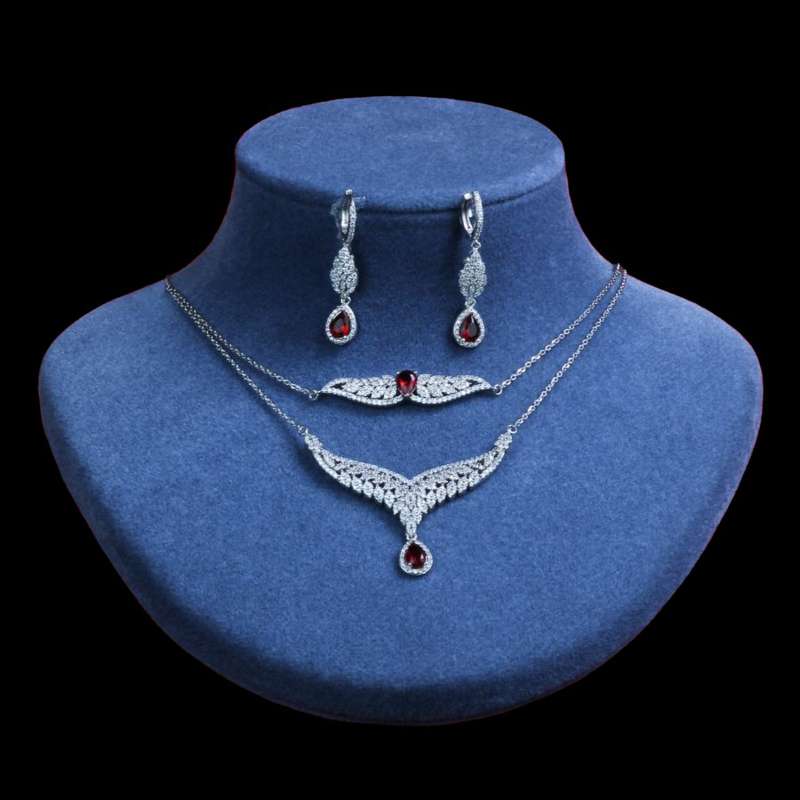 نیم ست نقره زنانه مدل برگ تینا نیم ست نقره زنانه مدل برگ تینا