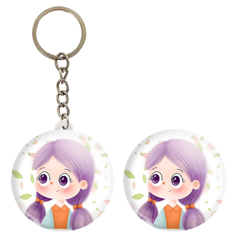 پیکسل خندالو مدل دخترانه فانتزی کد 25717 به همراه جاکلیدی