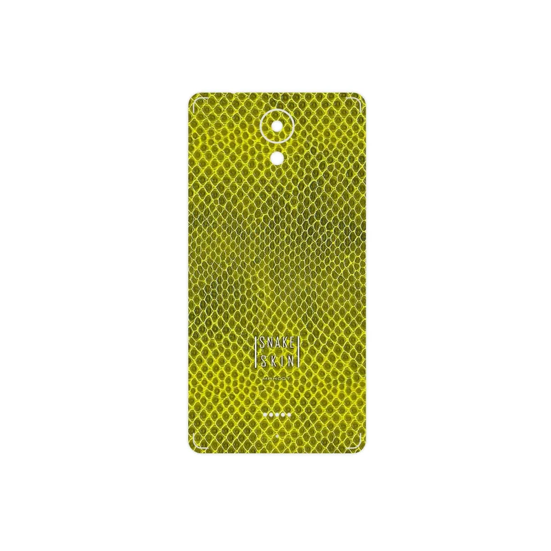 برچسب پوششی ماهوت مدل Yellow Snake Skin مناسب برای گوشی موبایل اسمارت Art Lite