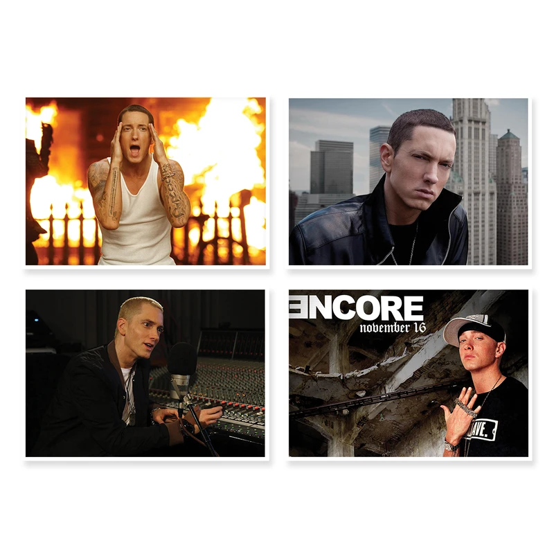 پوستر طرح Eminem کد A-1725 مجموعه 4 عددی