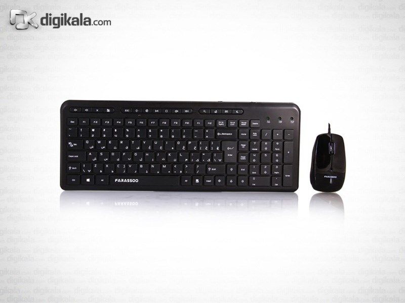 کیبورد و ماوس باسیم فراسو مدل FCM-3444 با رابط PS/2 main 1 3