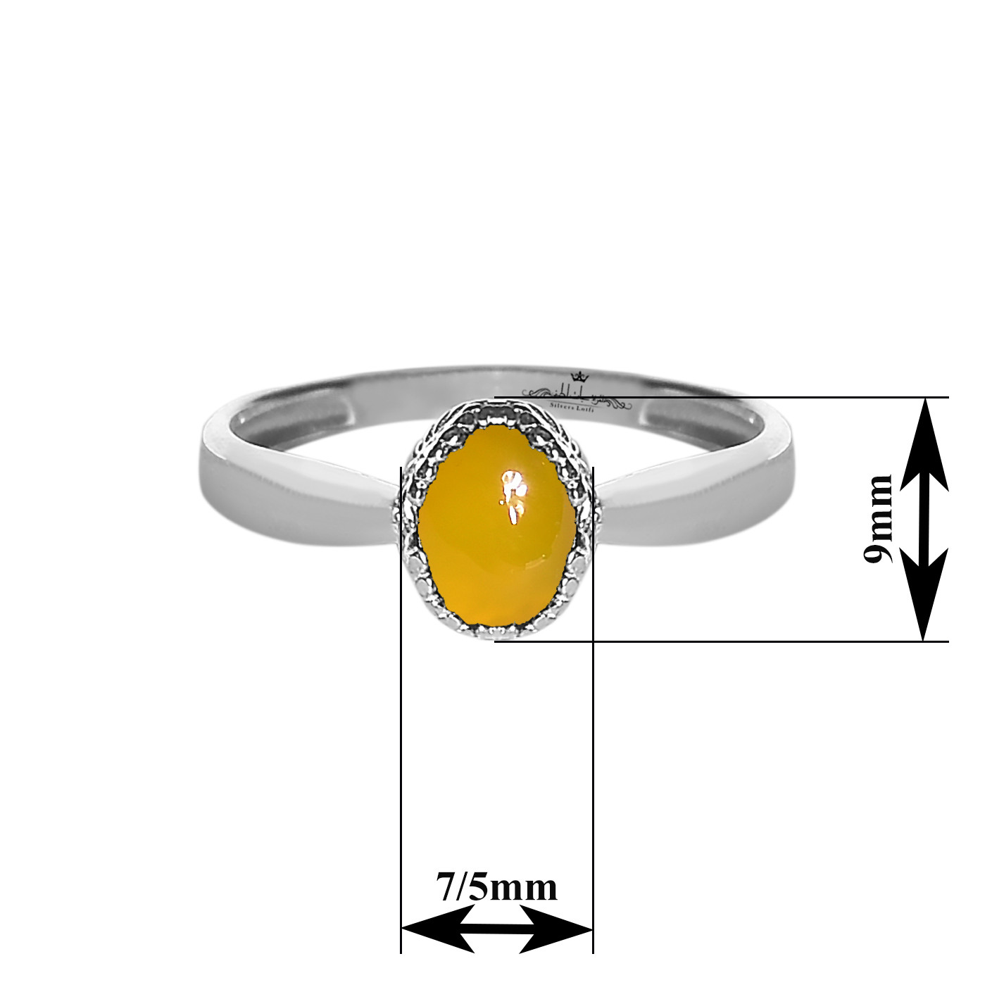 انگشتر نقره زنانه نقره جات لطفی مدل عقیق کد ANZS03E010 انگشتر نقره زنانه نقره جات لطفی مدل عقیق کد ANZS03E010