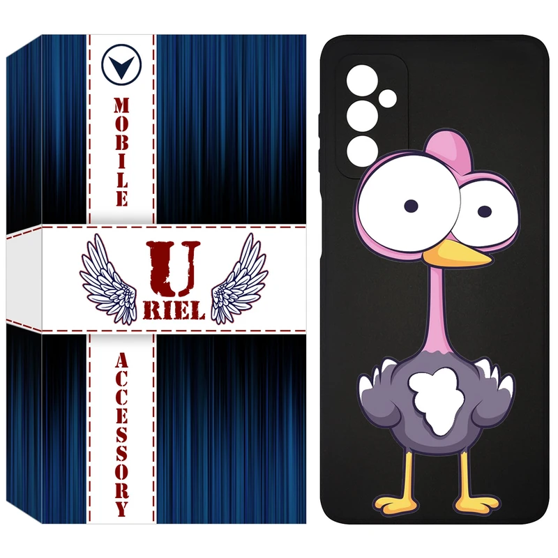 کاور یوریل مدل KSH کد 43 طرح شترمرغ مناسب برای گوشی موبایل سامسونگ Galaxy M52 5G