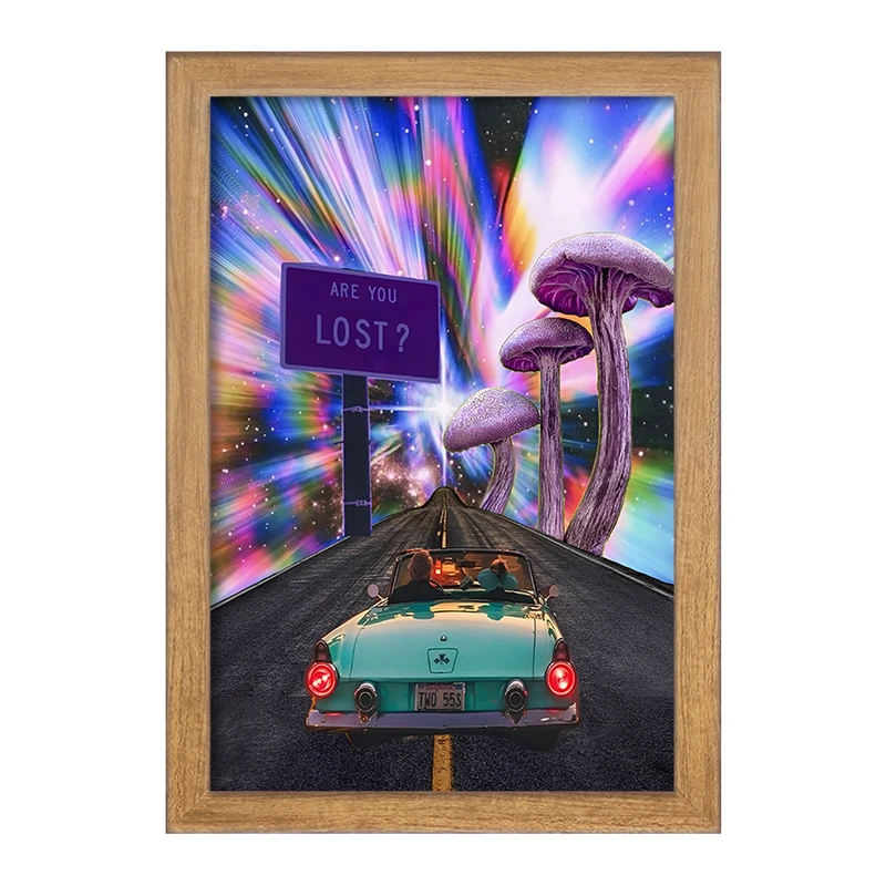 تابلو خندالو مدل جاده ی بی انتها کد F6449