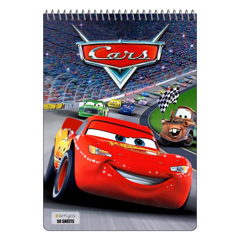 دفتر نقاشی 50 برگ کارنیکا طرح ماشین ها Cars کد 61742