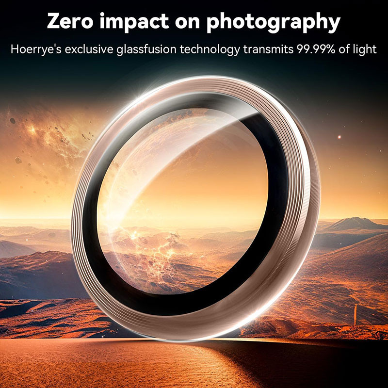 محافظ لنز دوربین اسپایدر مدل Desert Titan Metal Ring مناسب برای گوشی موبایل اپل Iphone 16 Pro / 16 Pro Max