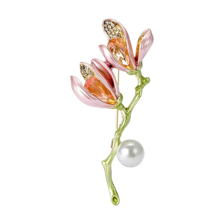 گل سینه زنانه شهر جواهر مدل SJ-BR049-GB