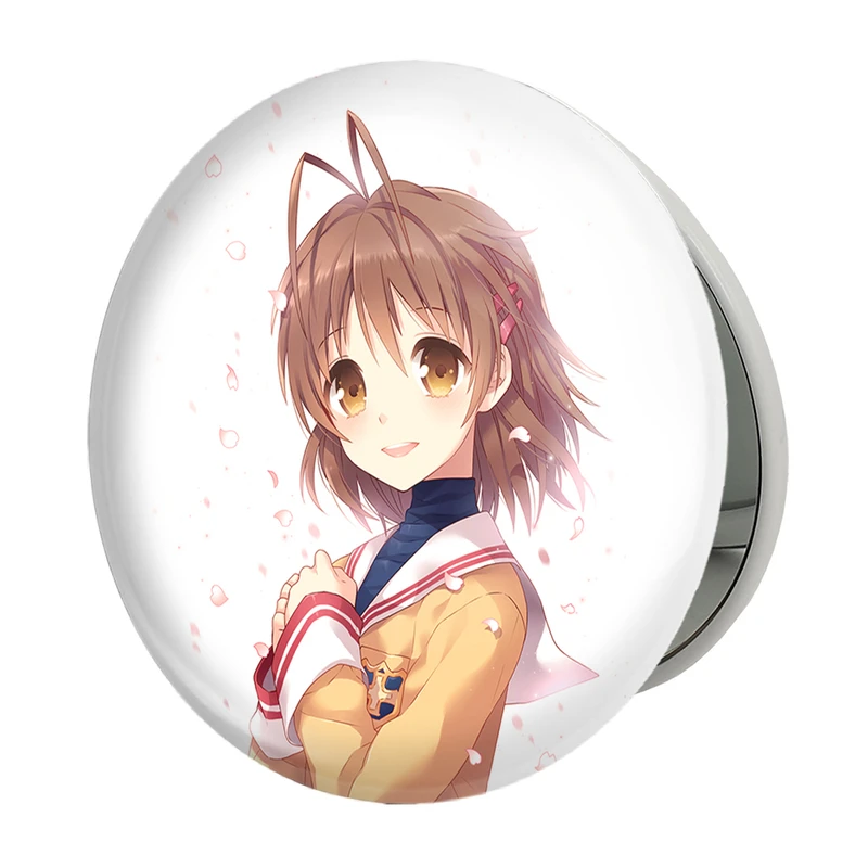 آینه جیبی خندالو طرح ناگیسا انیمه کلند Clenned مدل تاشو کد 22420 