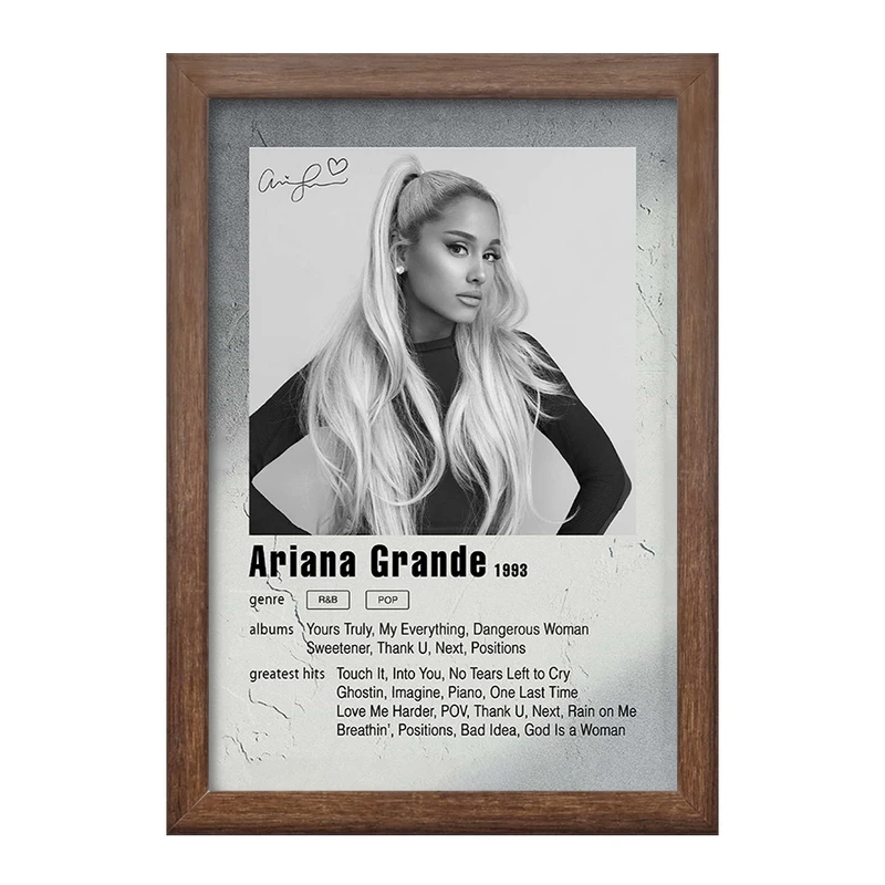 تابلو خندالو طرح آریانا گرانده (Ariana Grande) کد F11241