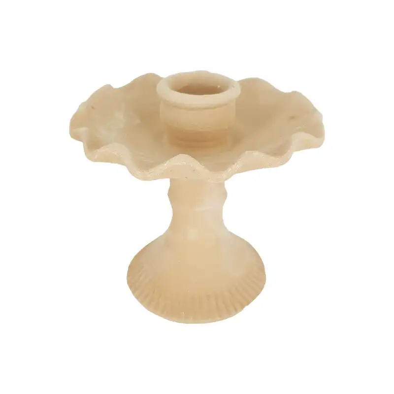 شمعدان سفالی مدل لبچین