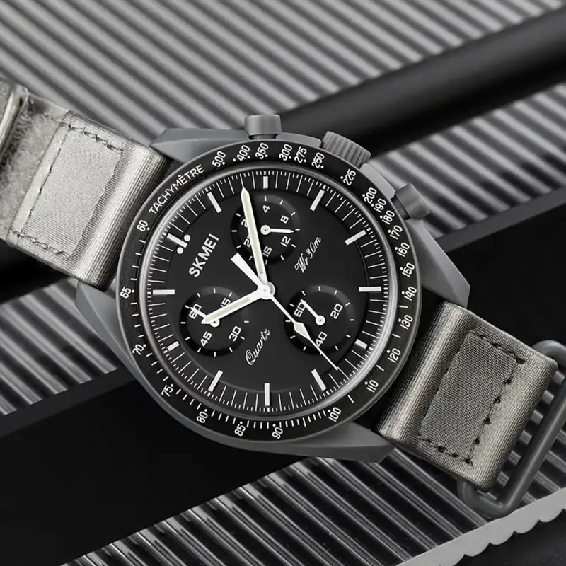 ساعت مچی عقربه ای اسکمی مدل سه موتوره فول تایم کد 1982