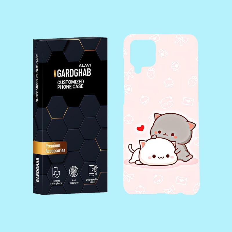 کاور گارد قاب علوی مدل عاشقانه مناسب برای گوشی موبایل سامسونگ Galaxy A12