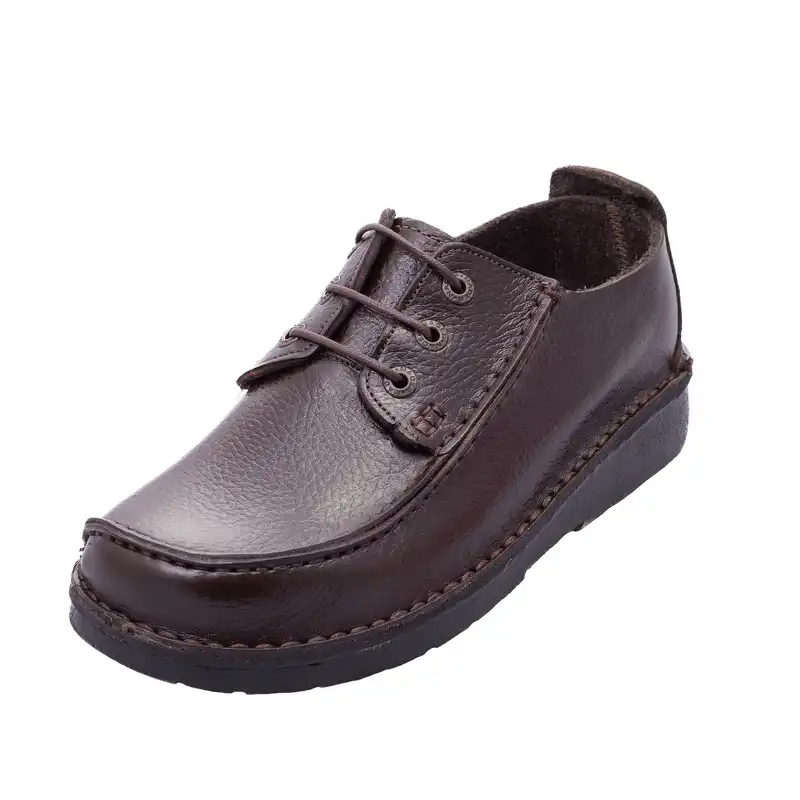 کفش طبی مردانه نادر مدل نامجو کد 122 رنگ قهوه ای