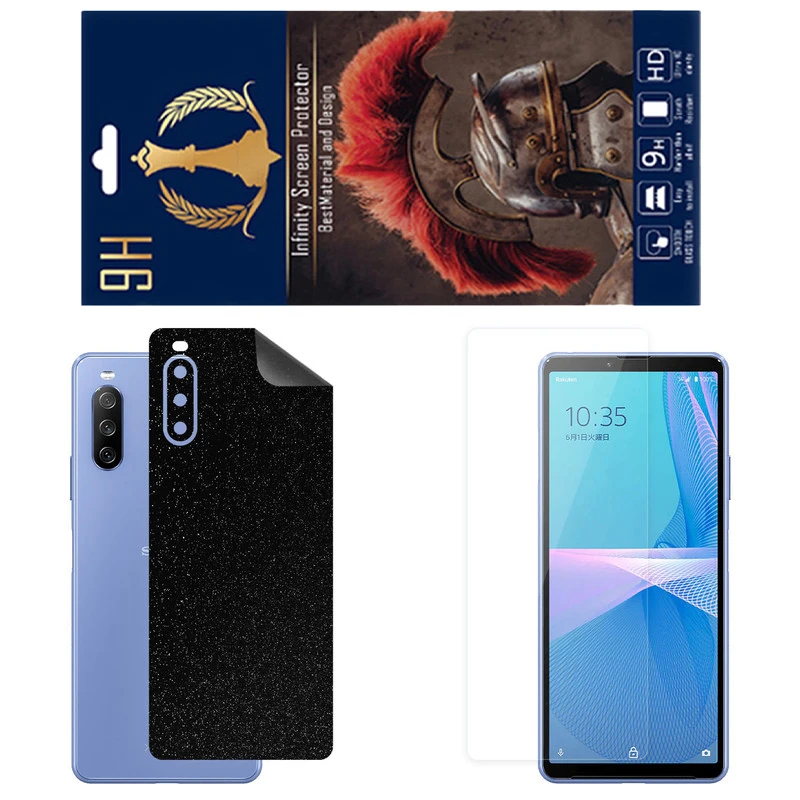 محافظ صفحه نمایش اینفینیتی مدل PRO مناسب برای گوشی موبایل سونی Xperia 10 III Lite به همراه برچسب پوششی