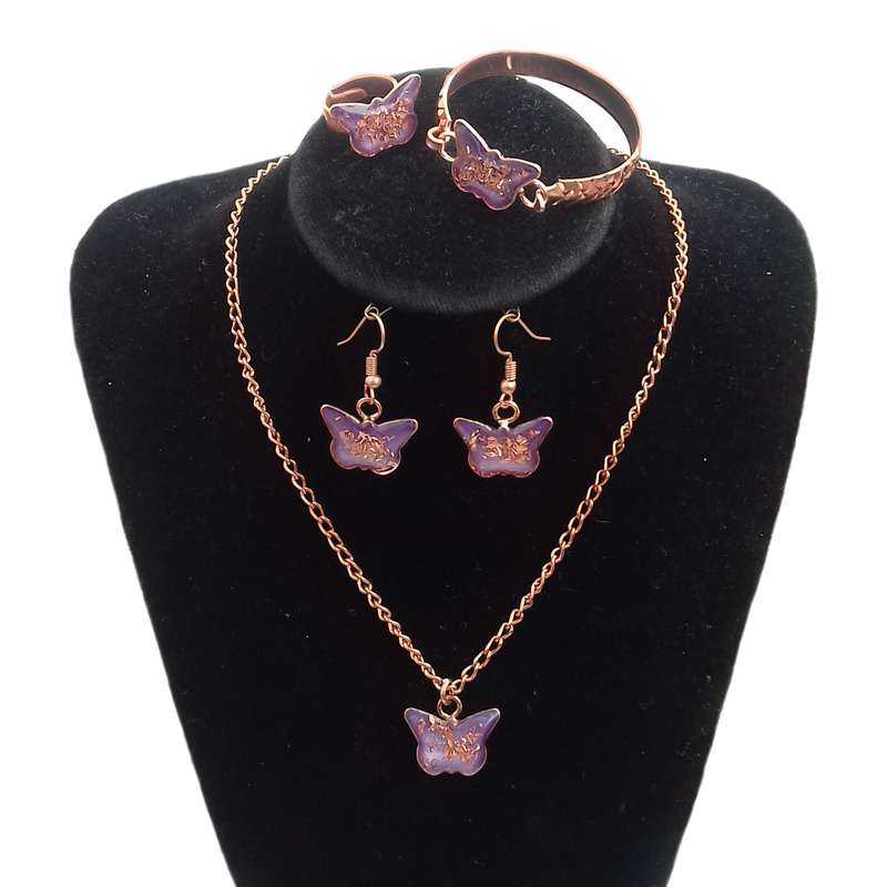 نیم ست دخترانه طرح پروانه کد 753