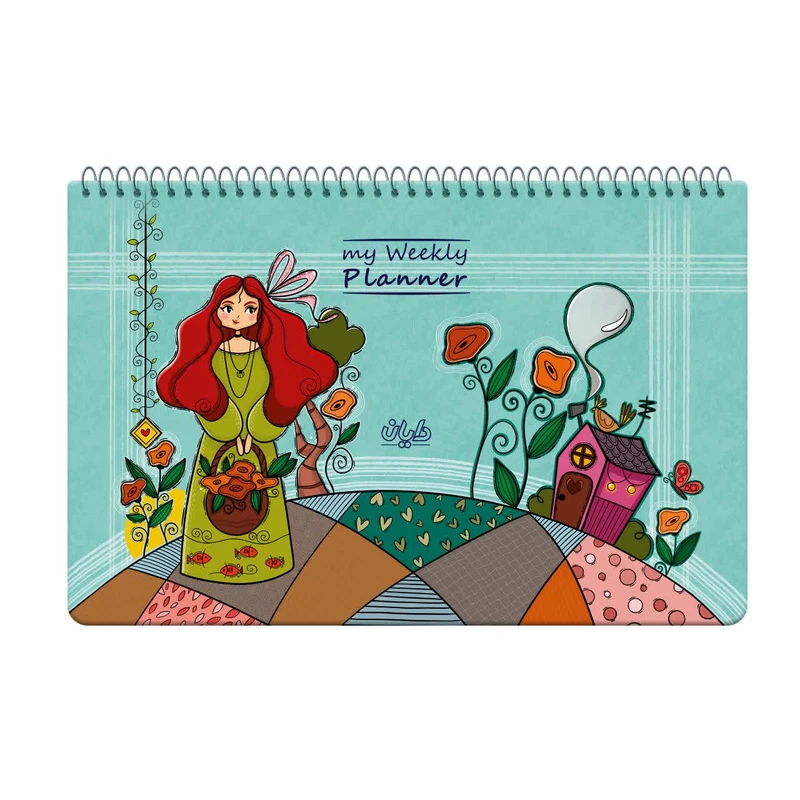 دفتر برنامه‌ریزی 60 برگ دایان مدل هفتگی کد 424