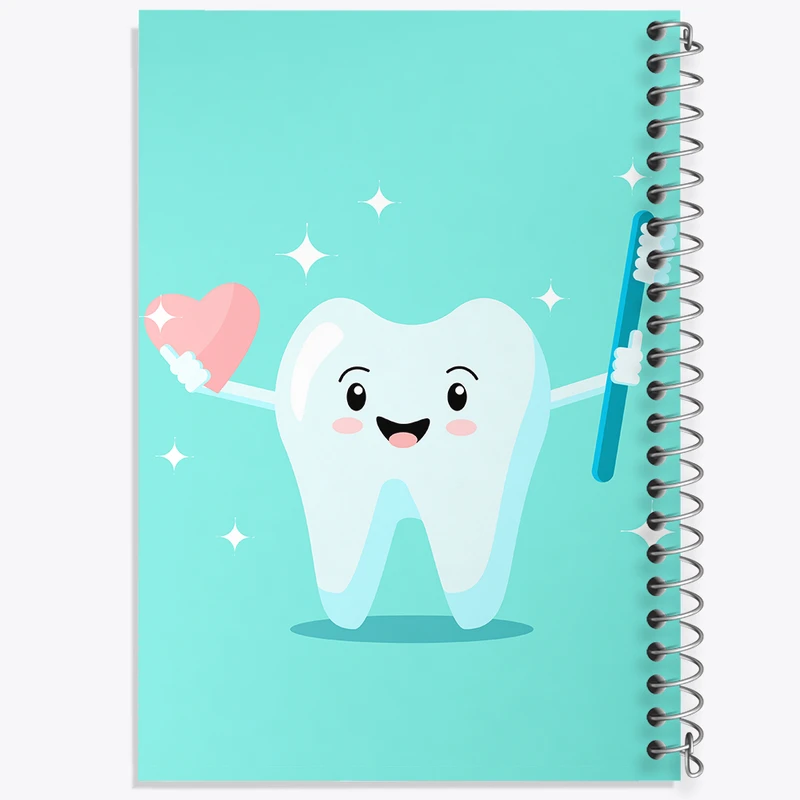 دفتر نت موسیقی 50 برگ خندالو مدل دندان و دندان پزشکی کودکانه کد 36704