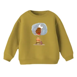 سویشرت بچگانه مدل دخترک و شب رنگ کرم