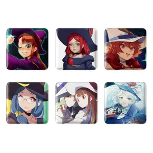 مگنت خندالو طرح انیمه جادوگران کوچک Little Witch Academia کد 1413A مجموعه 6 عددی