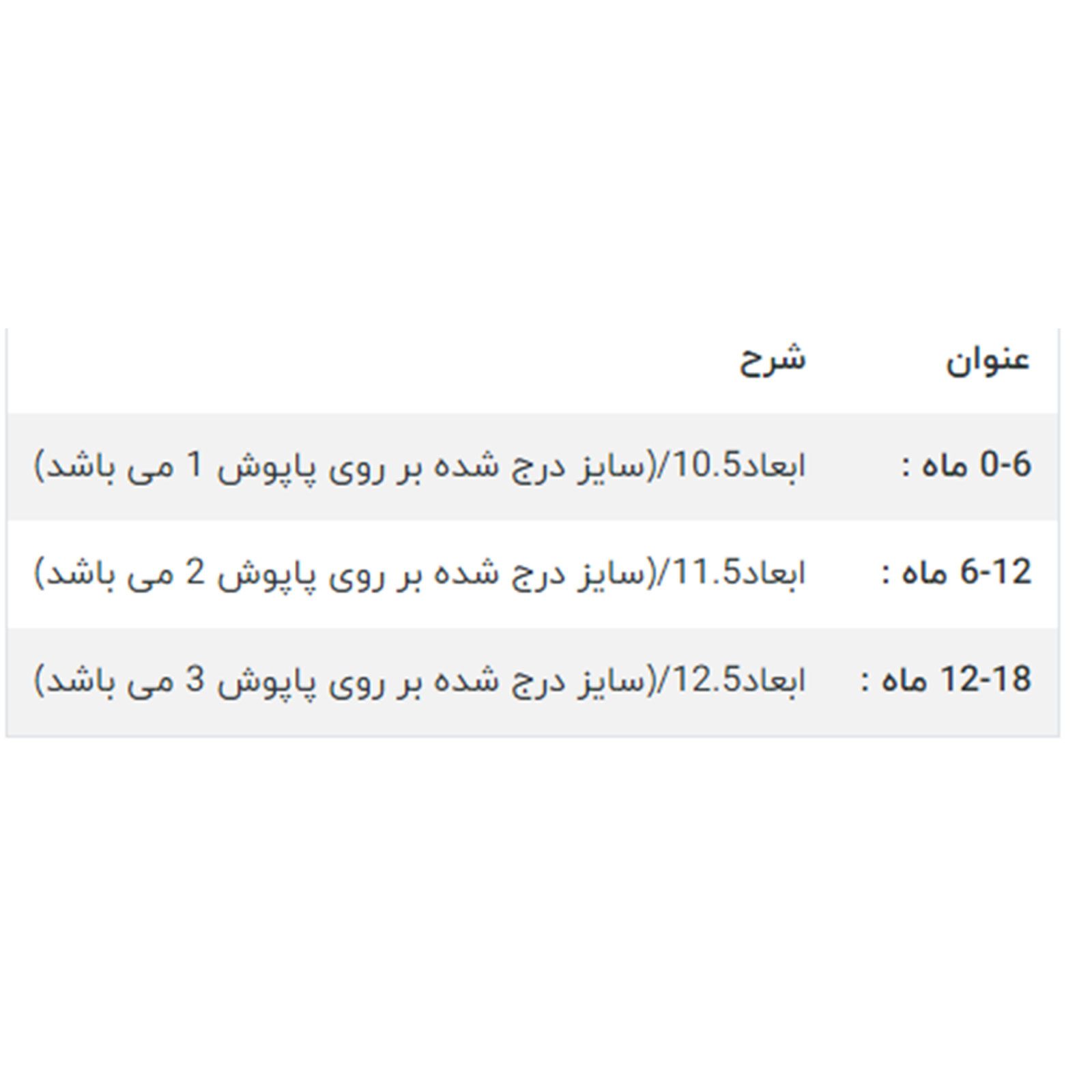 پاپوش نوزادی مدل cpb121 -  - 6