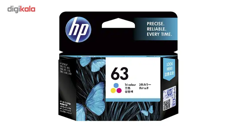 کارتریج پرینتر رنگی اچ پی مدل 63