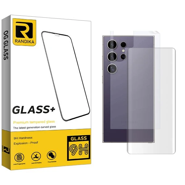 محافظ صفحه نمایش راندیکا مدل RK UV مناسب برای گوشی موبایل سامسونگ Galaxy S24 Ultra  به همراه محافظ پشت گوشی
