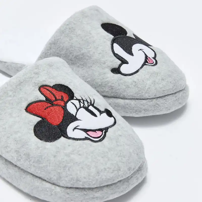 دمپایی حوله ای زنانه ال سی وایکیکی مدل میکی و مینی لایسنس دار