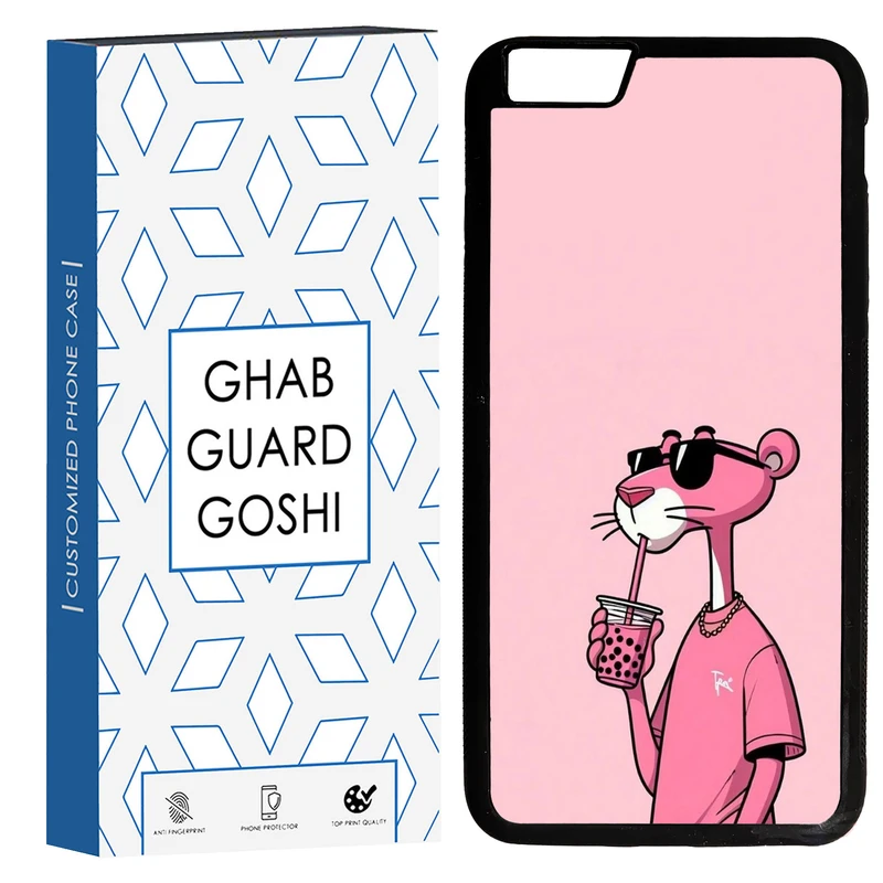 کاور قاب گارد گوشی طرح پلنگ صورتی کد TPU-213 مناسب برای گوشی موبایل اپل Iphone 6 PLUS / 6S PLUS