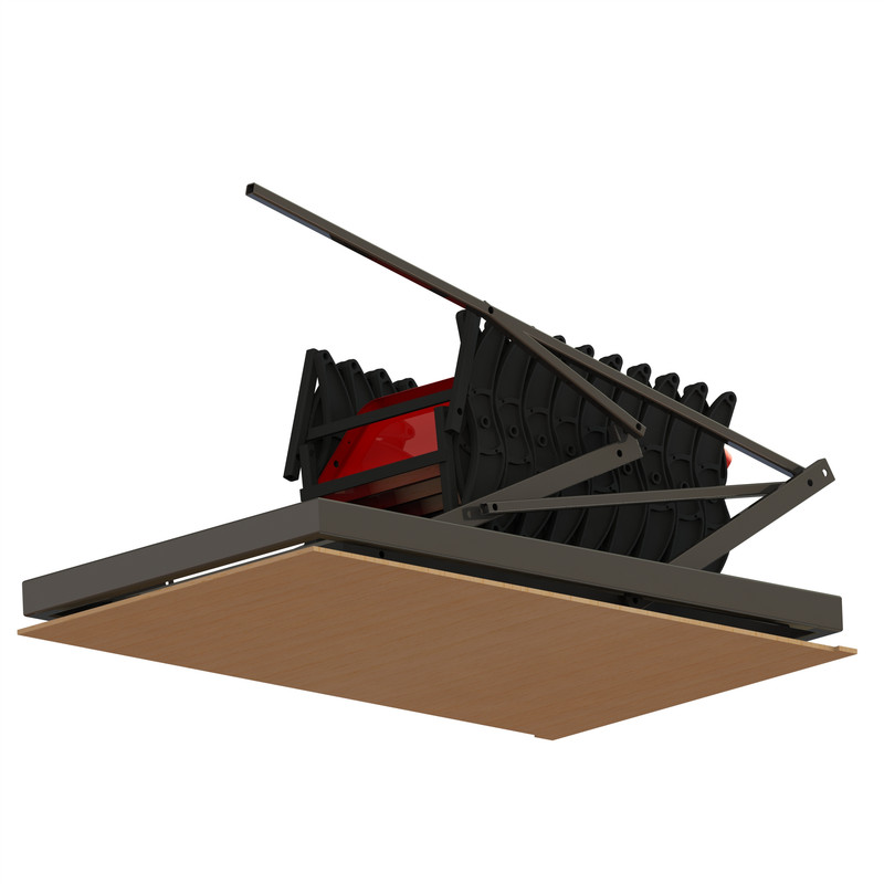 نردبان تاشو 9 پله مدل ایستاده کد 0066