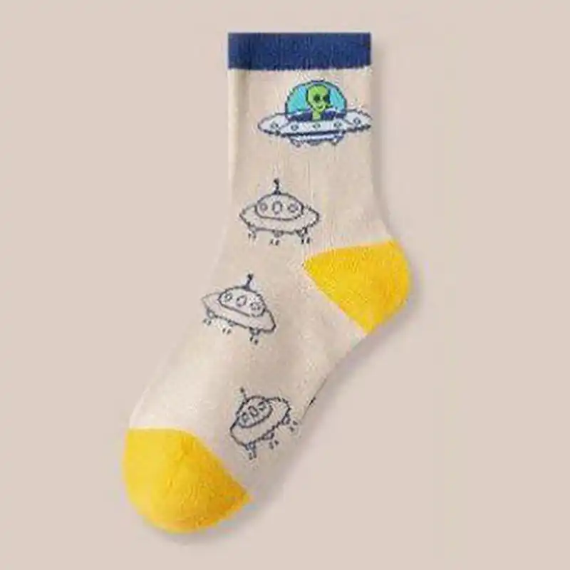 جوراب ساق بلند بچگانه مدل کهکشان بسته دو عددی