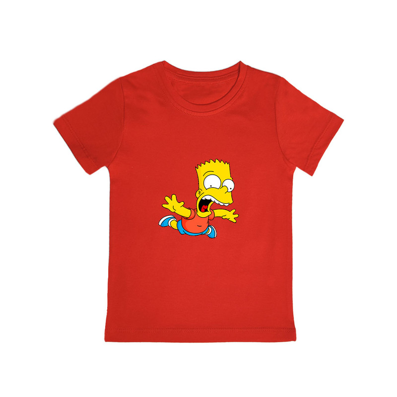 تی شرت آستین کوتاه پسرانه مدل bart simpson R091