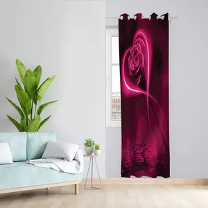 پرده طرح قلب مدل مخمل پانچی کد 2310 z سایز 140x200 سانتی متر