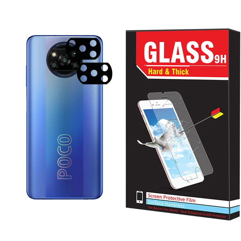 محافظ لنز دوربین هارد اند تیک مدل MTL-01 مناسب برای گوشی موبایل شیائومی Poco X3 / Poco X3 Pro بسته دو عددی