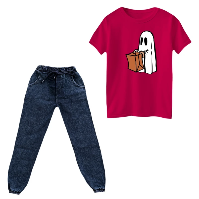 ست تی‌شرت و شلوار پسرانه مدل روح