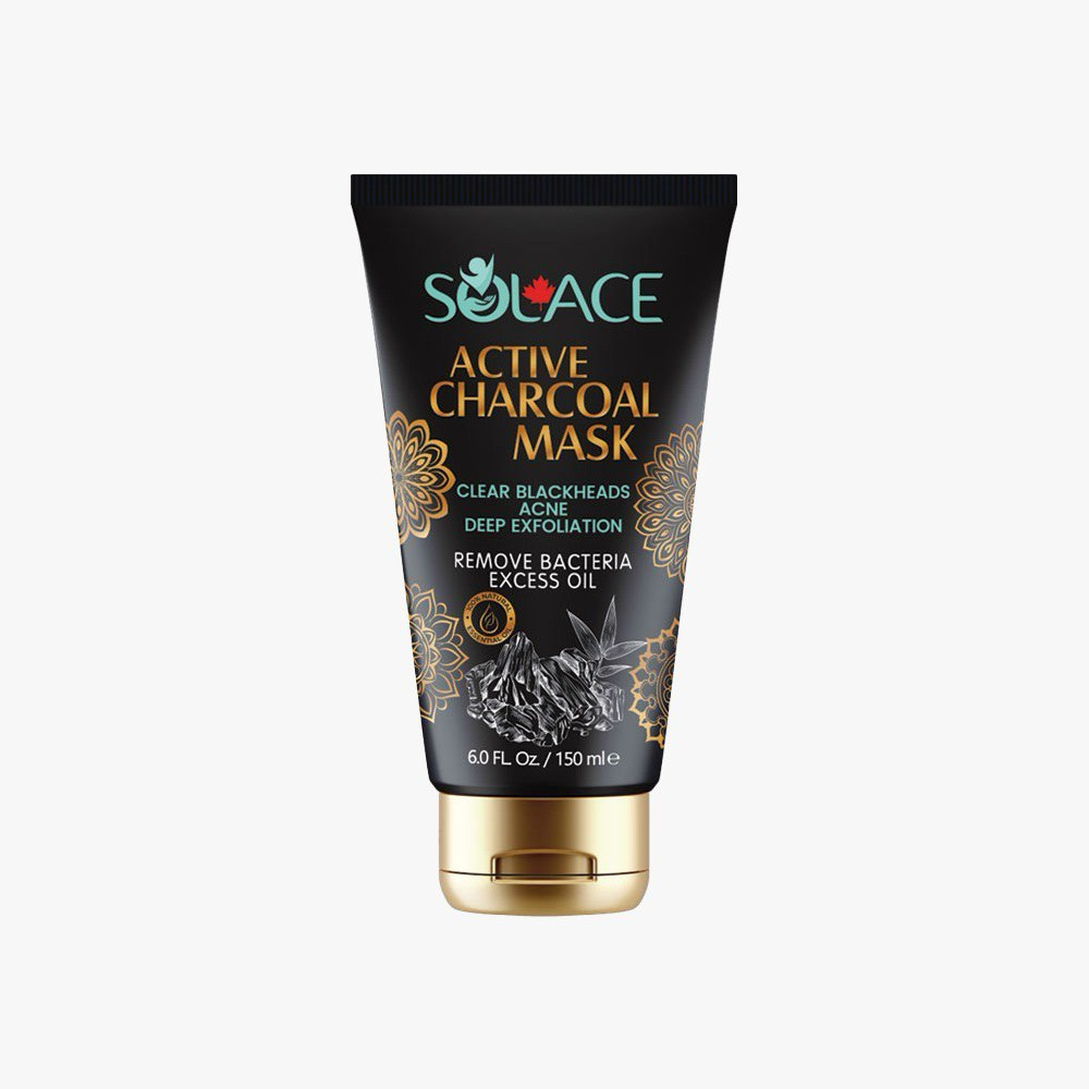 ماسک صورت سولس مدل زغال فعال مناسب برای انواع پوست حجم 150 میلی لیتر
