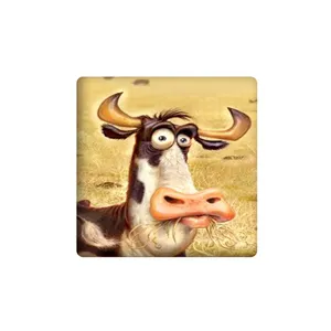 زیر لیوانی مدل گاو کد 249