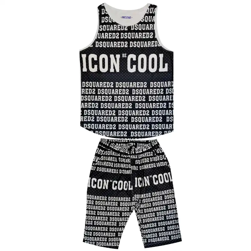 ست تاپ و شلوارک ورزشی مردانه مدل Cool کد TR02 رنگ مشکی