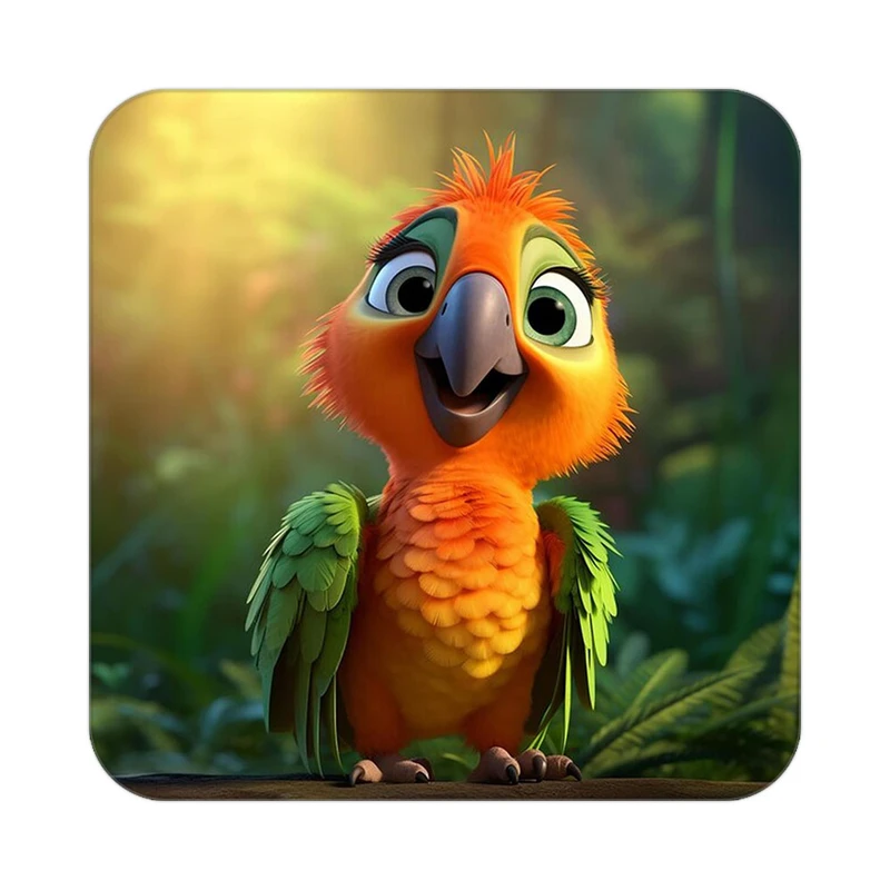 زیر لیوانی کاکتی طرح حیوانات کارتونی مدل mp27985