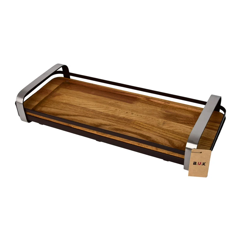 ظرف سرو بی.وی.کی طرح رولت خوری مدل چوبی مجستیک کد HS452345