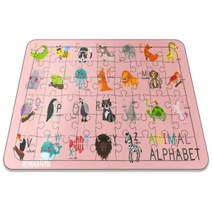 پازل 54 تکه نمااستور طرح حیوانات الفبای انگلیسی کد 1015