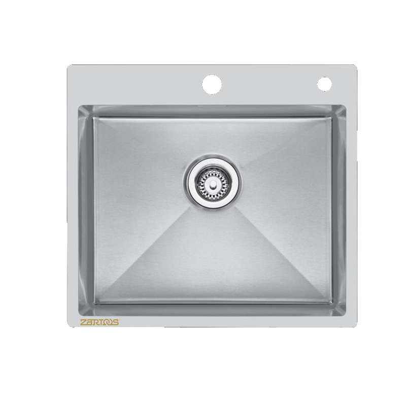 سینک ظرفشویی استیل زرتوس مدل 5050N توکار