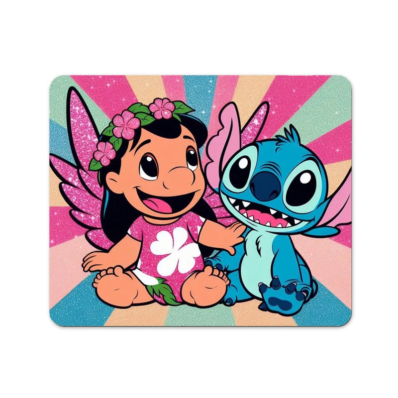 ماوس پد پاد آفرین مدل کارتون استیچ و لیلو کد P050 سایز 19*24 سانتی متر