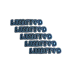 برچسب بدنه خودرو طرح LIMITED کد 10804D بسته 5 عددی