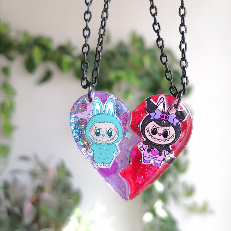 گردنبند دخترانه مدل  بسته 2 عددی